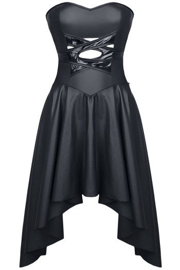 schwarzes Kleid DE438 - XL von Demoniq

