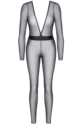 schwarz/silbernes Jumpsuit STEdvige001 - S

