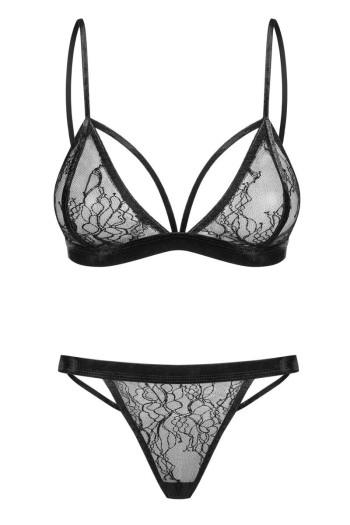 060718 Set aus Bralette Spitze und String - M (BH 70E/75D & Panty 38)

