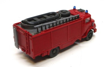 Wiking 1/87 MB Rüstwagen Boot (verklebt) Feuerwehr o.OVP (Spur H0)(A76-24)