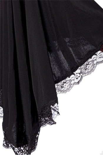 Ocultica Gothic Jerseykleid, schwarz, Größe XS

