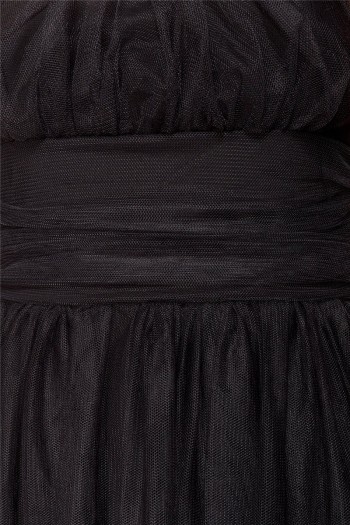 Ocultica Gothic Tüll-Kleid, schwarz, Größe L

