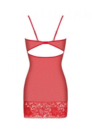 rotes Chemise AA052292 von Anais Apparel

