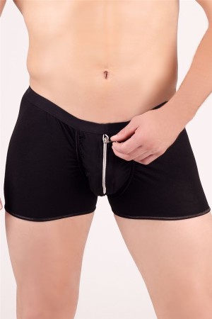 schwarze Boxer-Shorts MC/9005 von Andalea Dessous

