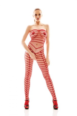 roter Bodystocking AA052199 von Anais Apparel Luxury Lingerie

