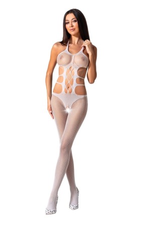 weißer ouvert Bodystocking BS084 von Passion

