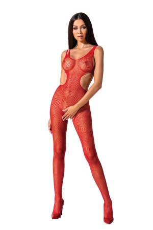 roter ouvert Bodystocking BS085 von Passion

