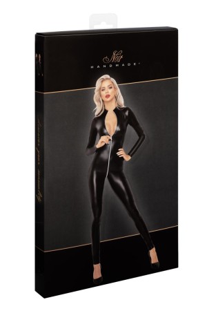 F293 Powerwetlook Catsuit mit Frontreißverschluss von Noir Handmade

