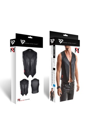 Herren Weste RMOliver001 schwarz von Regnes Fetish Planet

