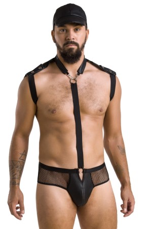 schwarzes Harness Set 038 von Passion

