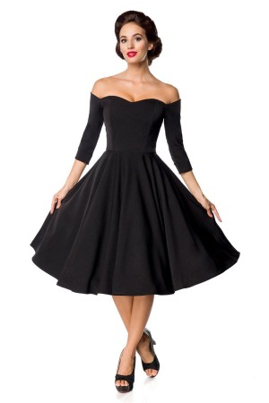 Belsira Vintage Belsira Premium Vintage Swing-Kleid, schwarz, Größe XL

