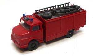 Wiking 1/87 MB Rüstwagen Boot (verklebt) Feuerwehr o.OVP (Spur H0)(A76-24)