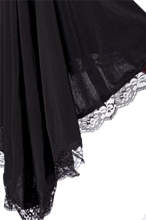 Ocultica Gothic Jerseykleid, schwarz, Größe S

